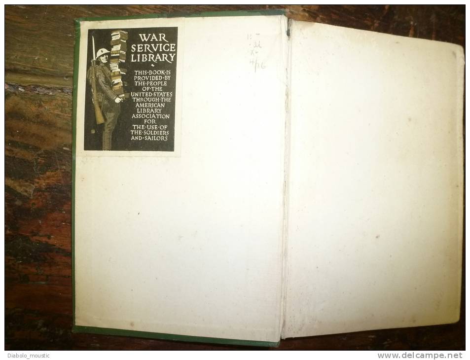 1915  Unusual Edition Originale THE GOLDEN SCARECROW  By Hugh  Walpole    .George H. Doran Company...WAR SERVICE LIBRARY - Wars Involving US