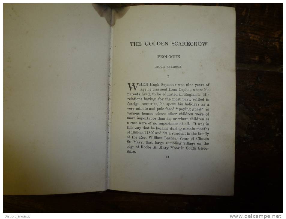 1915  Unusual Edition Originale THE GOLDEN SCARECROW  By Hugh  Walpole    .George H. Doran Company...WAR SERVICE LIBRARY - Kriege US