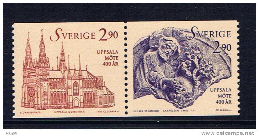 S Schweden 1993 Mi 1770-71 Mnh Uppsala - Neufs