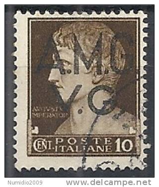 1945-47 TRIESTE AMG VG  USATO IMPERIALE 10 CENT - RR10243 - Oblitérés