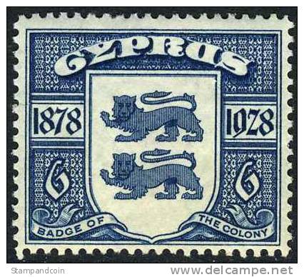 Cyprus #119 Mint Hinged 6pi Badge Of Colony From 1928 - Cyprus (...-1960)