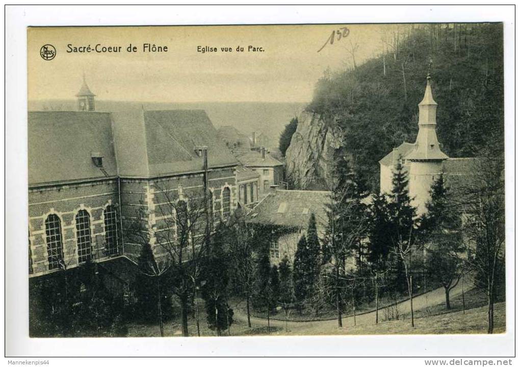 Flône - Sacré-Coeur De Flône - Eglise Vue Du Parc - Ed. Nels - Amay