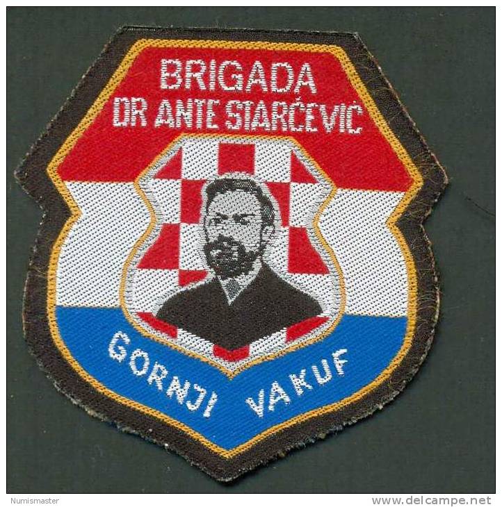 BOSNIA , HVO BRIGADE "ANTE STARCEVIC " GORNJI VAKUF - Stoffabzeichen