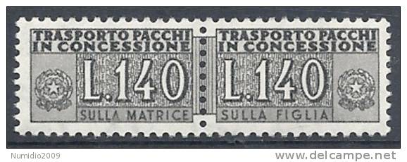 1955-81 ITALIA PACCHI IN CONCESSIONE STELLE 140 LIRE MNH ** - RR10365-4 - Concessiepaketten