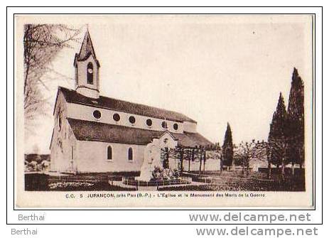 64 JURANCON - L Eglise Et Le Monument Des Morts De La Guerre - Jurancon