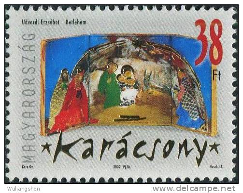 HU0917 Hungary 2002 Christmas The Birth Of Jesus 1v MNH - Oblitérés