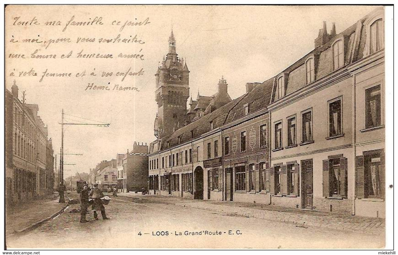 59-LOOS-GRAND ROUTE-TRAM-AUBERGE DE L'AMITEUSE-Planque-Bottin-ESTAMINET Boulanger - Loos Les Lille