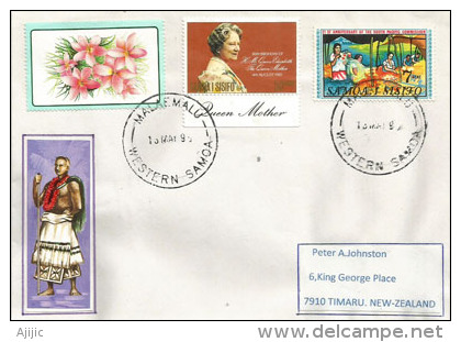 Lettre Originaire Des Samoa,  Adressée En Nouvelle-Zélande - Samoa