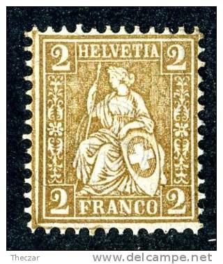 1881   Switzerland   Mi.Nr.36  MH*   #485 - Ungebraucht