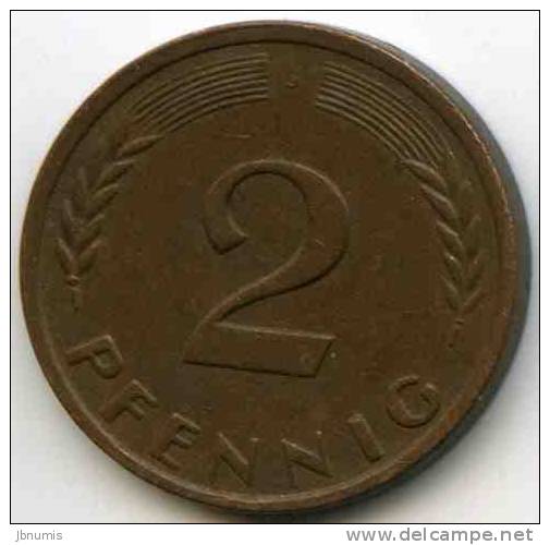 Allemagne Germany 2 Pfennig 1950 J J 381 KM 106 - 2 Pfennig