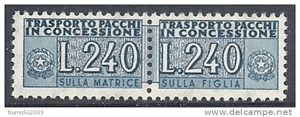 1955-81 ITALIA PACCHI IN CONCESSIONE 240 LIRE MNH ** - RR10386-5 - Concessiepaketten