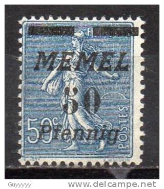 Memel - Memelgebiet - 1922 - Yvert N° 54 * - Ongebruikt