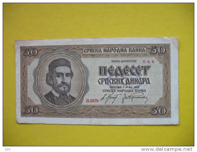 50 DINARA - Serbia