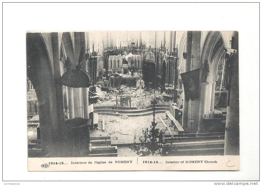 CPA 54 Nomeny 1914 1915 Intérieur De L´Eglise - Nomeny