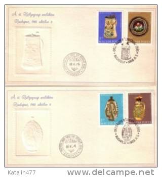 1968. Hungary, 41th Stamp Day,  On Special Embrossed,FDC - FDC