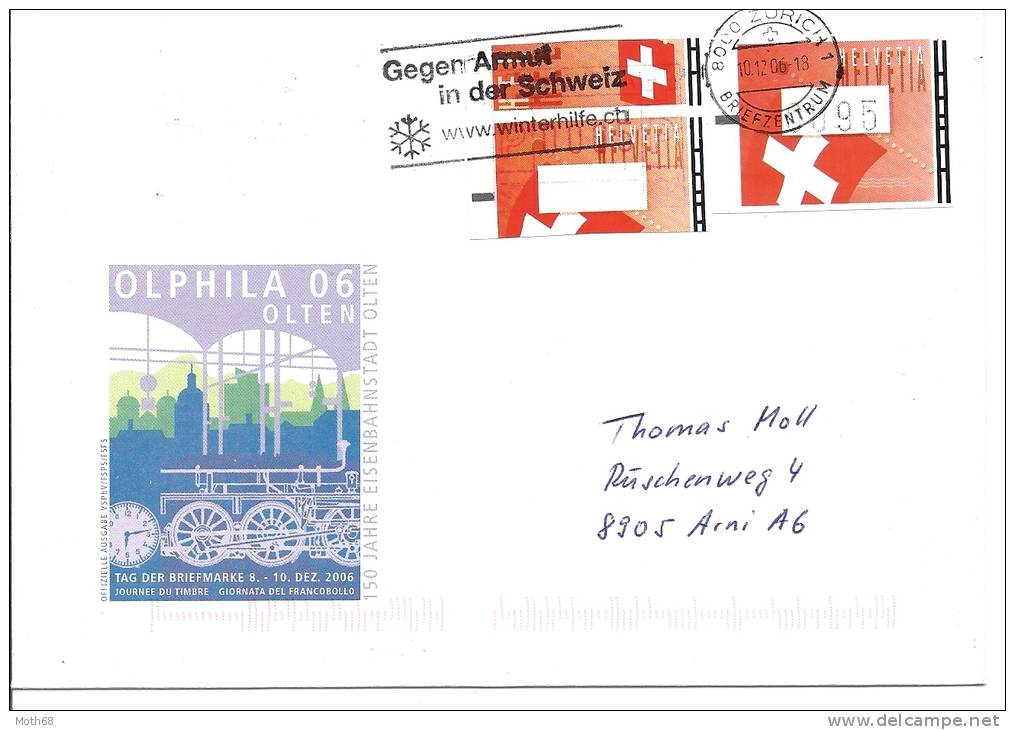 Typ19/20 Falsches Klischee Auf Brief - Automatic Stamps