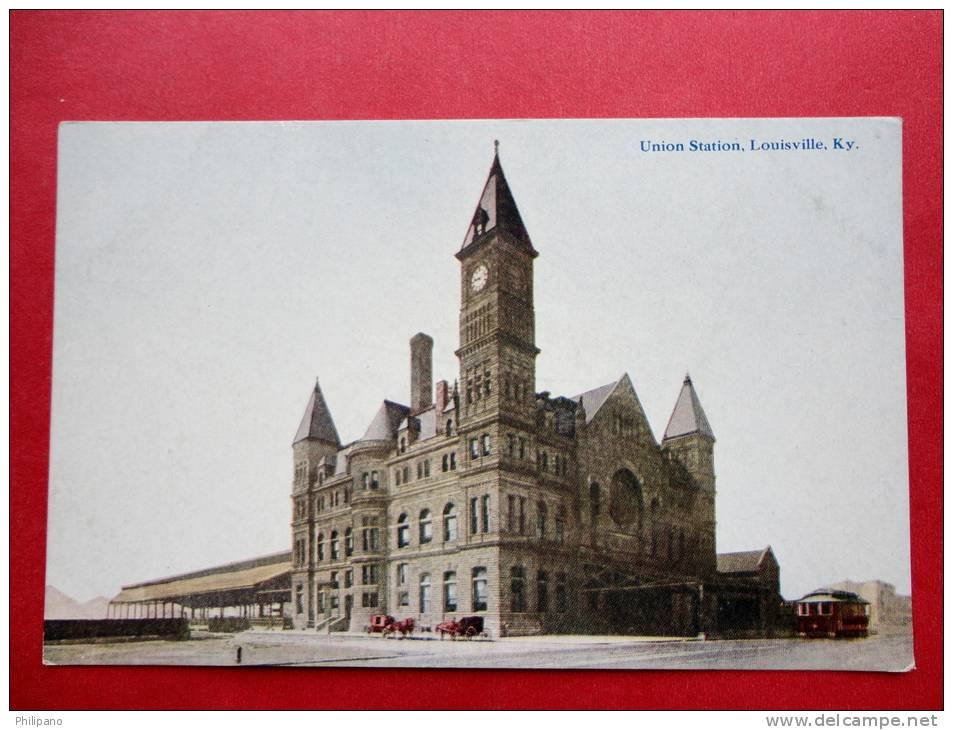 - Kentucky >  Louisville   Union Station    Ca 1910- -  - - - - Ref 540 - Louisville