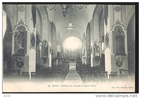 MATHA  Interieur De L' Eglise De Sainte Herie - Matha