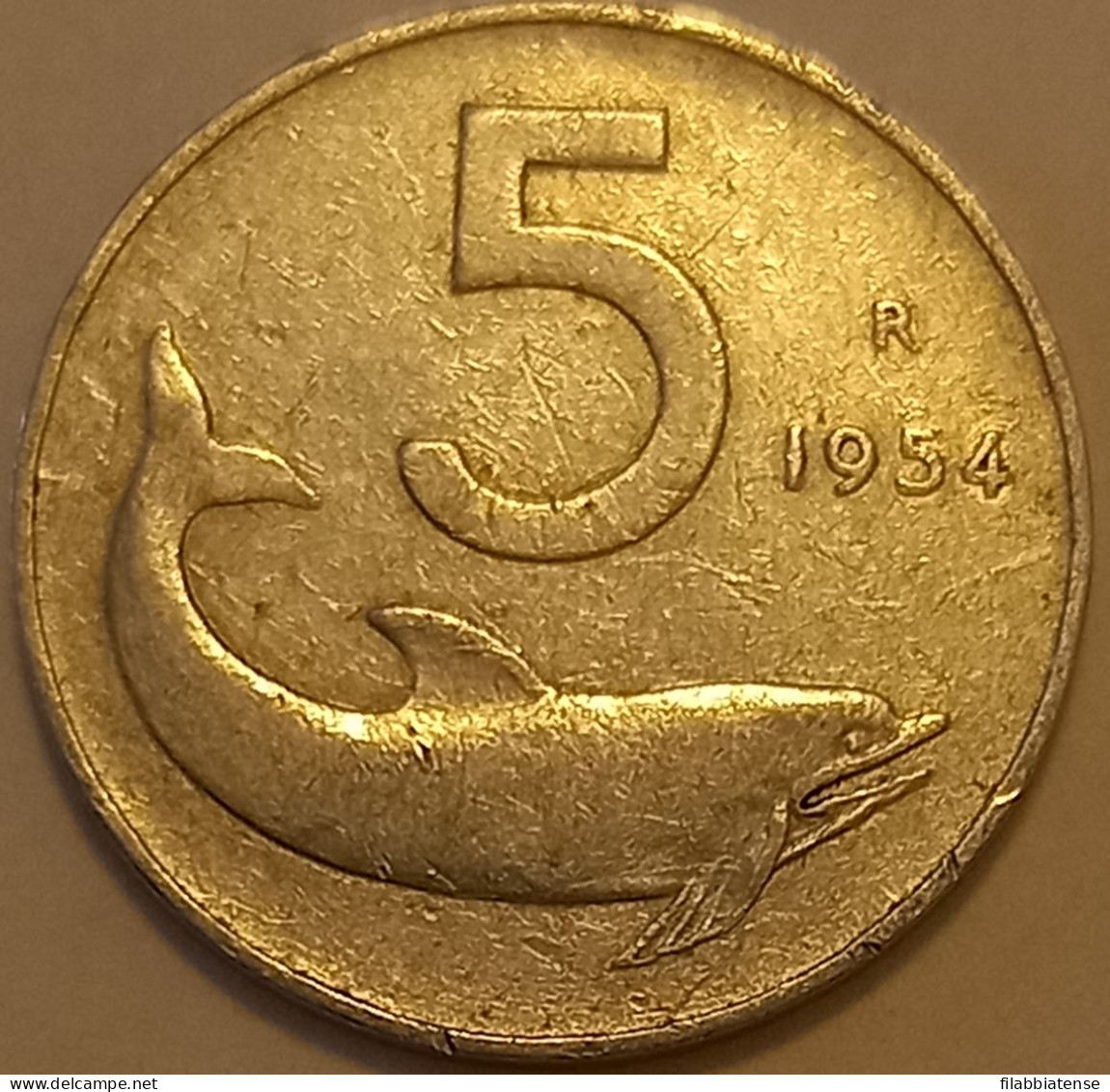 1954 - Italia 5 Lire   ----- - 5 Lire