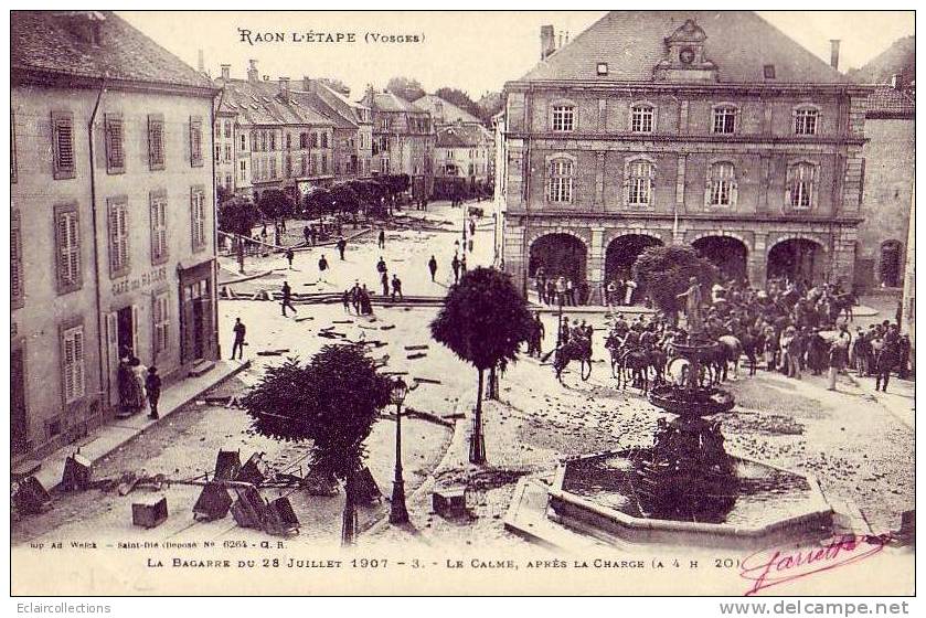 Raon L'Etape     Bagarre Du 28 Juillet 1907 Le Calme - Raon L'Etape