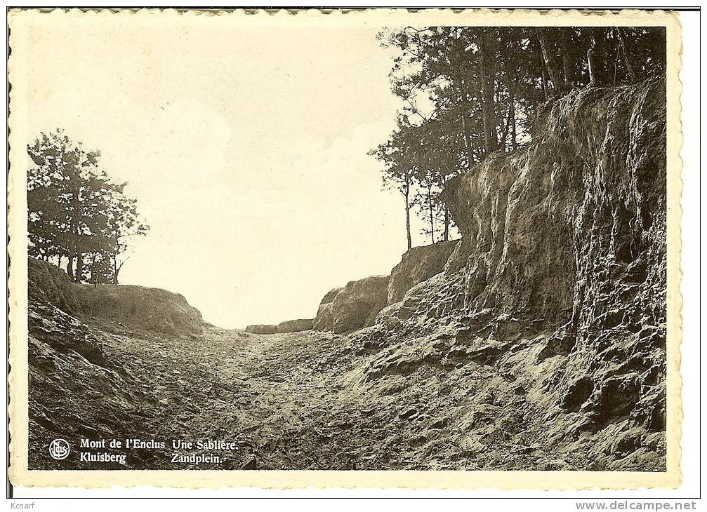 CP De MONT De L'ENCLUS ( Kluisberg ) " Une Sablière  / Zandplein " . - Mont-de-l'Enclus