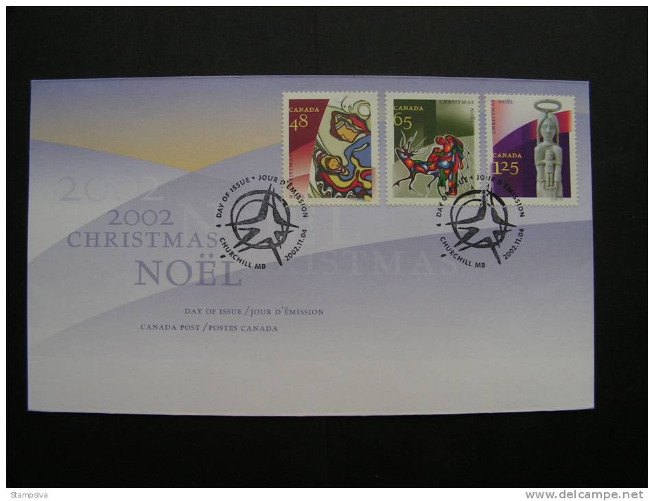 ==  Canada FDC Noel 2002 - Storia Postale