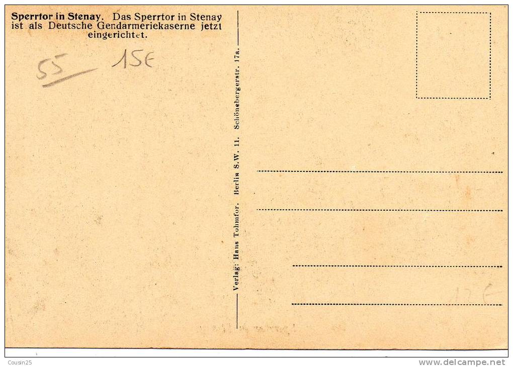 55 STENAY - Sperrtor In Stenay - Stenay