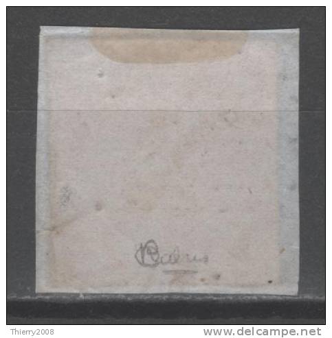 Louis-Napoléon  N° 9  Avec Oblitèration Etoile Avec Voisin Sur Fragment, Signé Calves  TB - 1852 Luigi-Napoleone