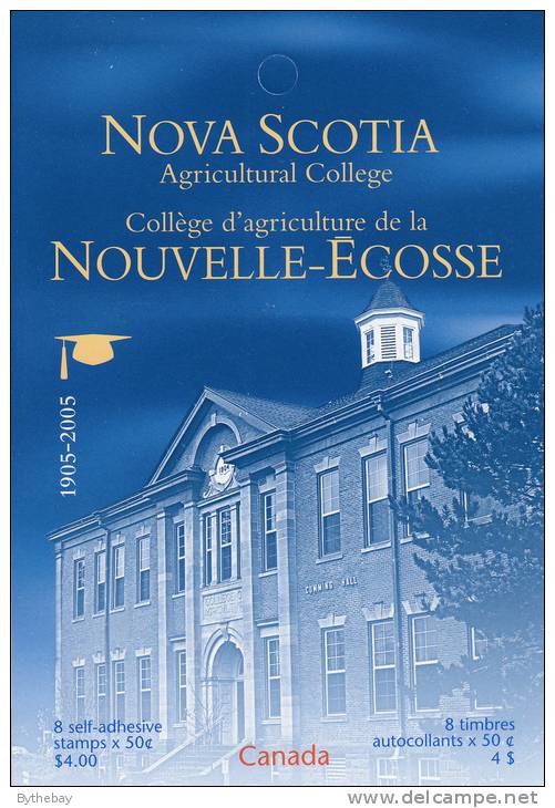 Canada #BK307 2 Panes Of 4 50c Nova Scotia Agricultural College - Volledige Boekjes