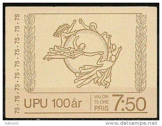 Czeslaw Slania. Sweden 1974. 100 Anniv World Post Union.(UPU)  Booklet. Michel MH 47  MNH. - 1951-80