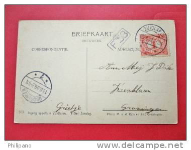 Netherlands > Drenthe > Zuidlaren Ingang Speeltuin  Hotel Zondag  1909 Cancel ===   Ref 548 - Zuidlaren