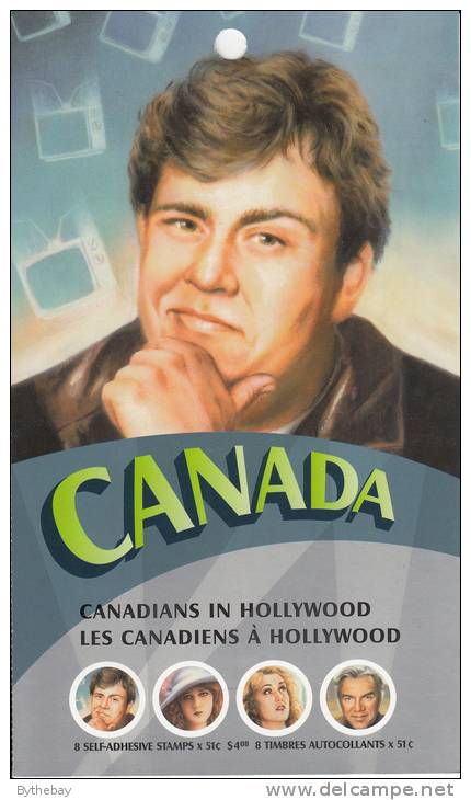 Canada #BK326 2 Panes Of 4 51c Canadians In Hollywood - John Candy Cover - Volledige Boekjes