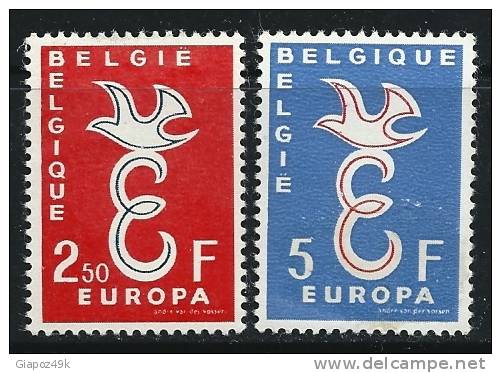● BELGIO 1958 - EUROPA - N. 1064 / 65 Nuovi *, Serie Completa - Cat. ? € - Lotto N. 157 - 1958