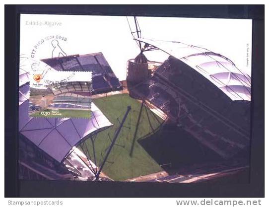 FOOTBALL Euro 2004 Stade ALGARVE Carte Maximum SOCCER Euro 2004 Portugal ALGARVE STADIUM Maximum Card - Tarjetas – Máximo