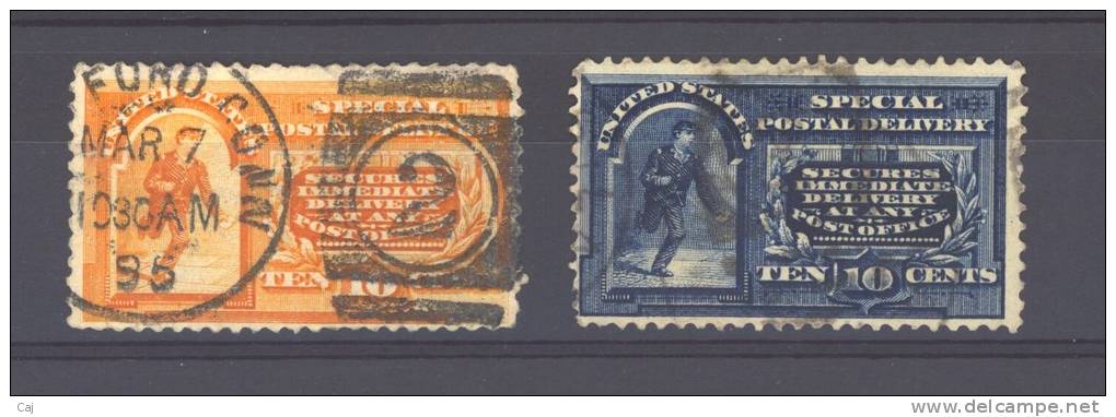 USA  -  Express  -  1884  :  Yv  5-6  (o) - Express & Recommandés