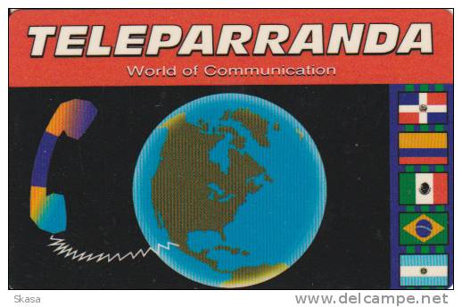 USA Prepaid TELEPARRANDA Monde-World $10 - Sonstige & Ohne Zuordnung