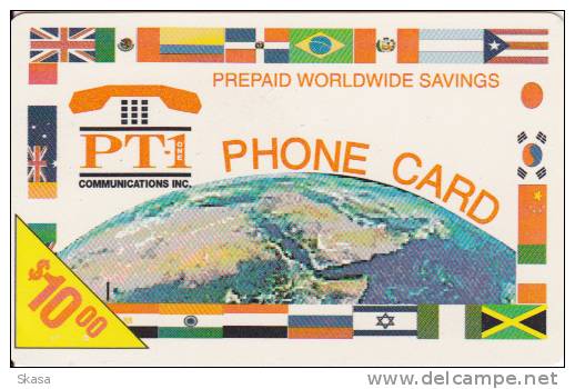 USA Prepaid  PT1 Worlwide $10 02.99 - Sonstige & Ohne Zuordnung