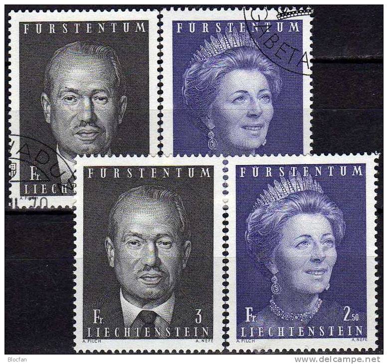 Gemälde 1971 Vom Fürsten-Paar Liechtenstein 531,544 ** Plus O 13€ Fürst Franz JosefII,Fürstin Gina Art Set Of Fürstentum - Oblitérés