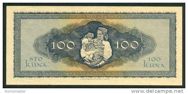 CROATIA , N D H , 100 KUNA 1.9.1943. P-11 , UNC - Kroatien