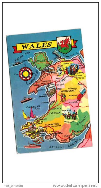 Royaume-Uni - Pays De Galles -  Wales - Représentation Géographique - Sonstige & Ohne Zuordnung