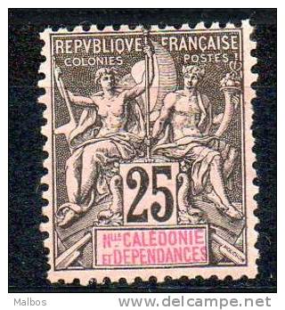 NVlle-CALEDONIE  1892 (*)  Y&T N° 48 - Sans Gomme - Without Gum - Neufs