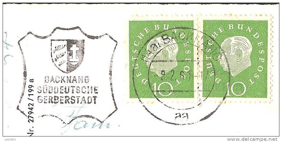 BACKNANG Süddteutsche Gerberstadt 1951 - Backnang