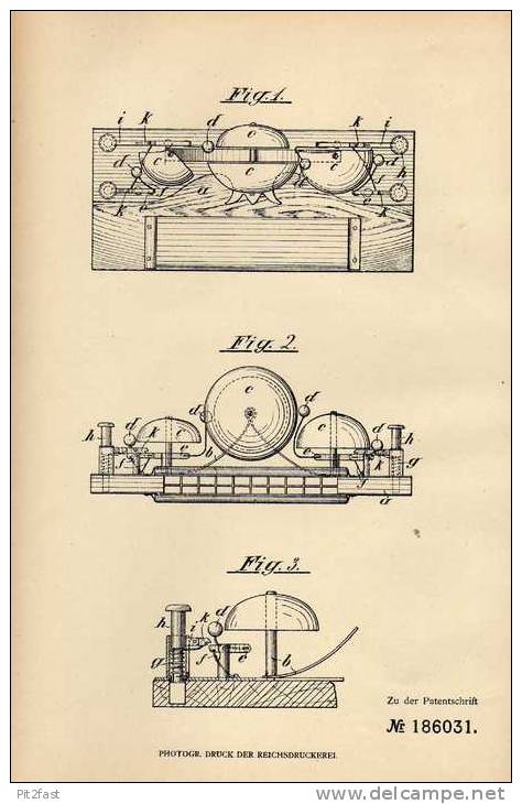 Original Patentschrift - J. Faller In Schwenningen , Meckar , 1906 , Mundharmonika Mit Glockenspiel !!! - Musical Instruments