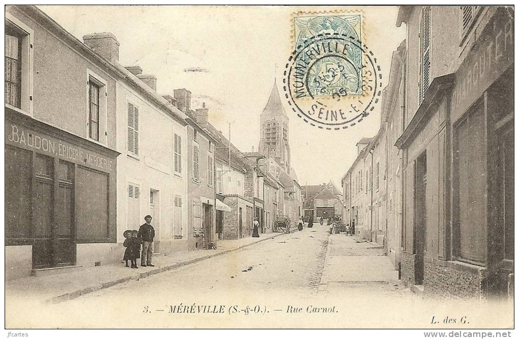 91 - MEREVILLE - Rue Carnot - Mereville