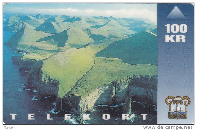 Faroe Islands, OD-003,  100 Kr , Ambadalur, 2 Scans. - Färöer I.