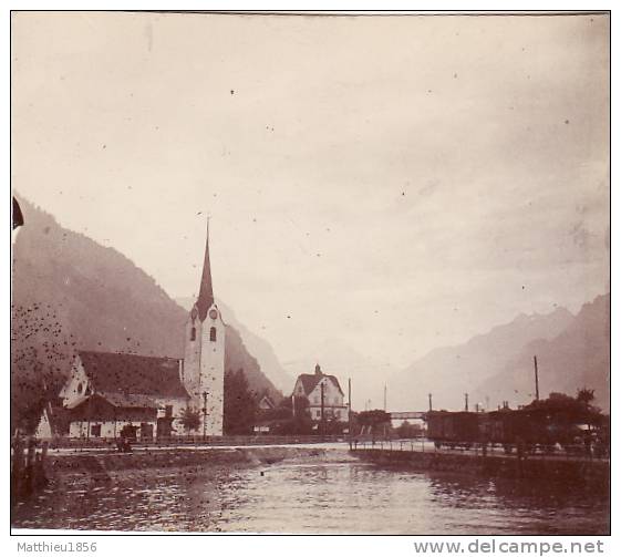 Photo Septembre 1904 FLUELEN - Le Lac Des Quatre Cantons (Vierwaldstattersee)  (A13, Ww1, Wk1) - Flüelen