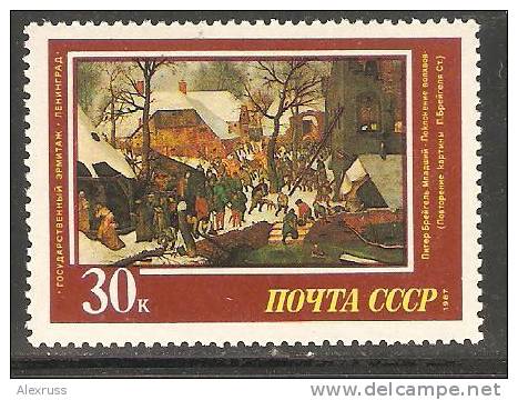 Russia/USSR 1987, Painting "Adoration Of The Magi" By Pieter Brueghel, VF MNH** - Cuadros