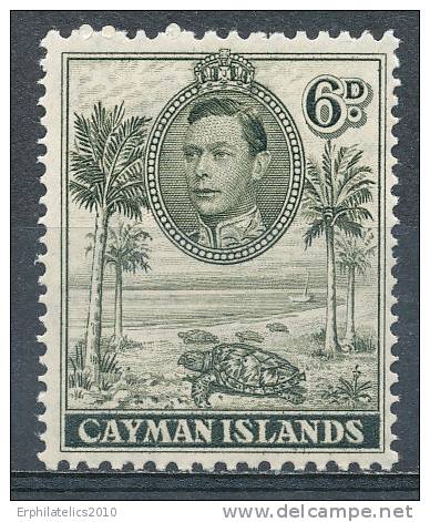 CAYMAN ISLANDS 1938 GEORGE VI / TURTLE  SC#107a//SG#122 FRESH MNH CV$15 (DEL06) - Cayman Islands