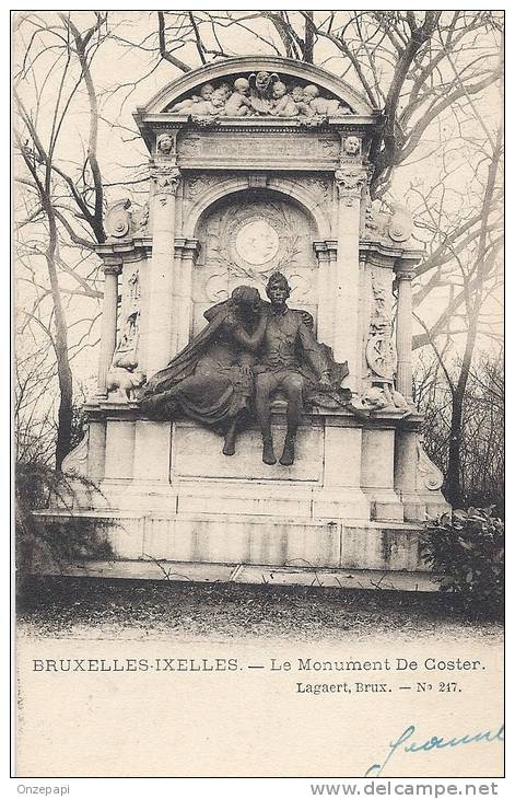 ELSENE - IXELLES - Le Monument De Coster - Ixelles - Elsene