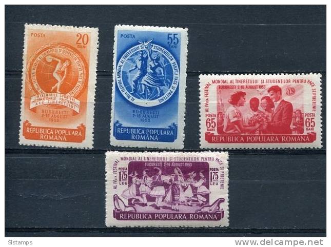 Romania 1953 Mi 1435-8 MNH Youth Festival CV 17 Euro - Neufs